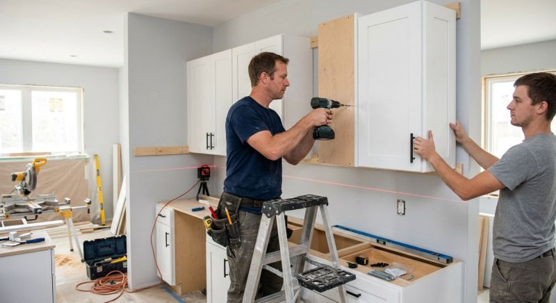 Pine Cabinets Installation in Bloomington, IN