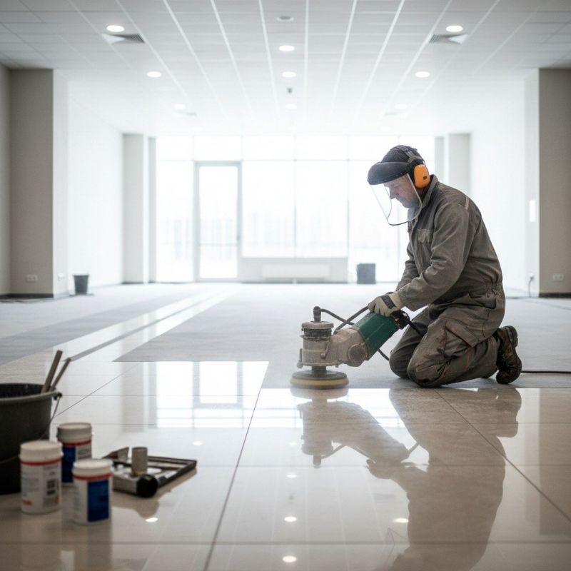Local Terrazzo Polishing pros at work