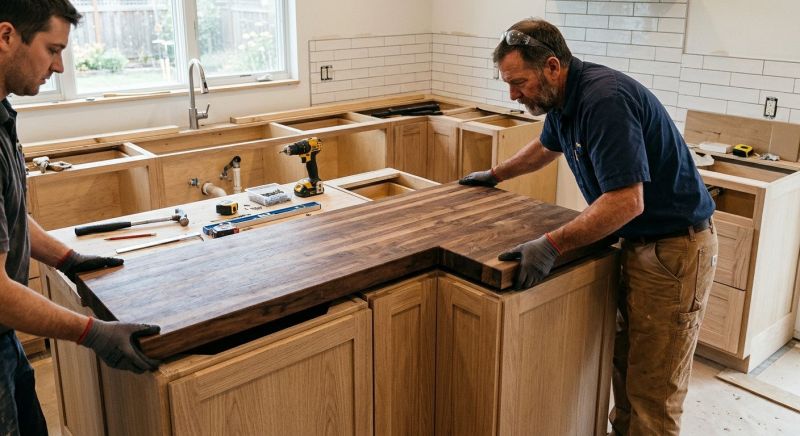 Butcher Block Installation in Santa Rosa, CA