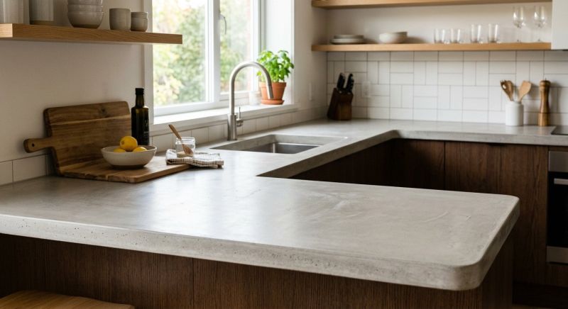 Cement Countertop Installation in Sonoma County, CA