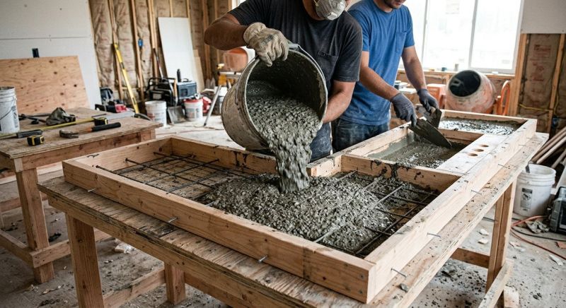 Cement Countertop Installation in Napa, CA