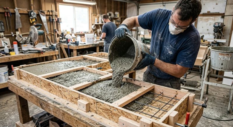 Concrete Countertop Pouring in Marin County, CA