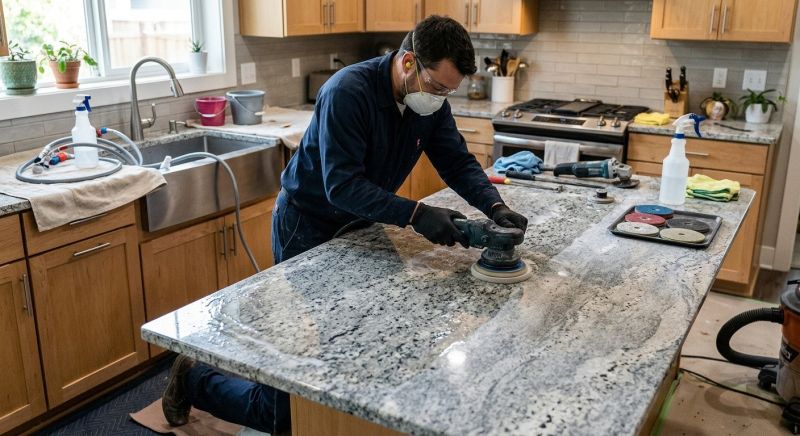Granite Countertop Polishing in Roseville, CA