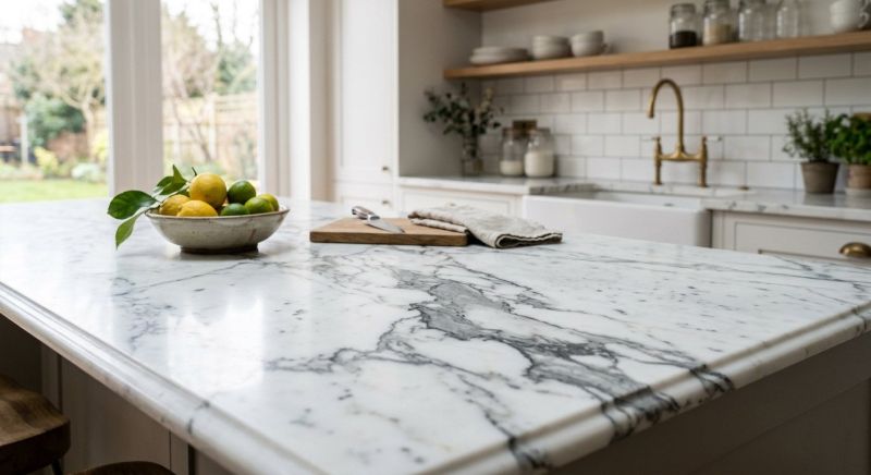 Marble Slab Installation in Marin County, CA