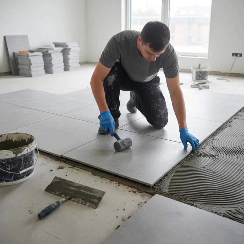 Restroom Floor Replacement in Fredericksburg, VA