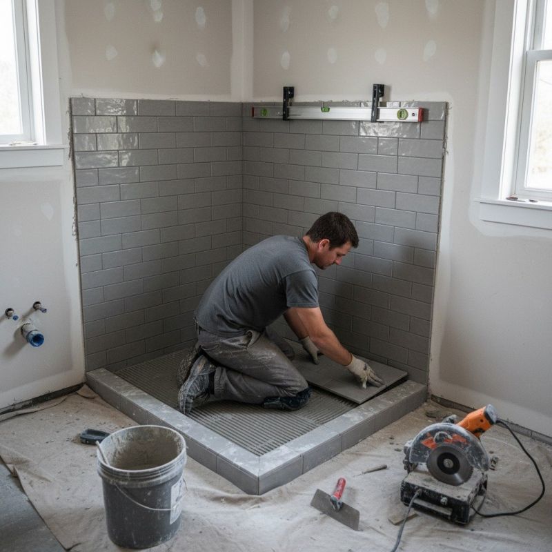 Tile Shower Pan Installation in Alpharetta, GA